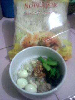 Foto resep Bihun Kuah Jamur Telur Puyuh dan Bakso