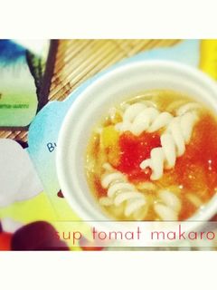 Foto resep sup tomat makaroni *edisi bocah*