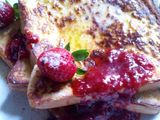 Rich French Toast with Strawberry Sauce