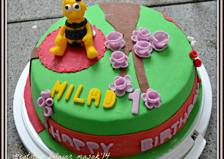 Cara Buat Menghias Cake Dengan Fondant ekonomis
