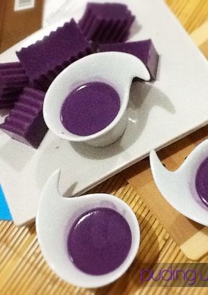 Foto resep puding santan ubi ungu