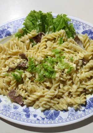 Foto resep Pasta with Alfredo Sauce
