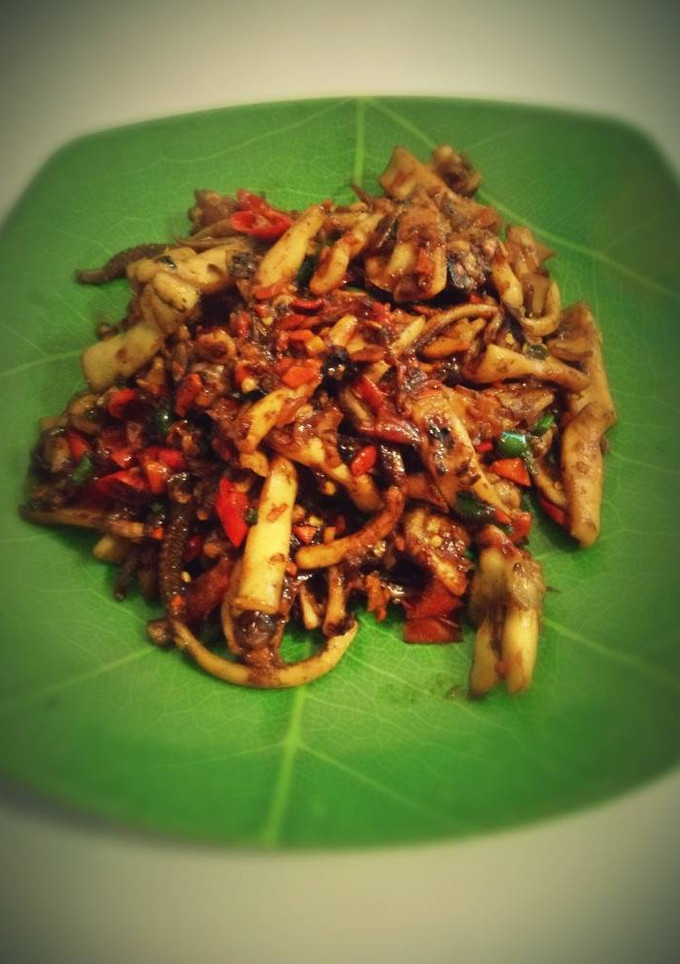 Foto resep Cumi pedas kaya rempah