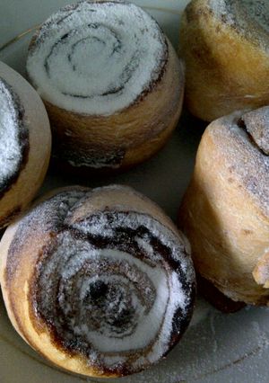Foto resep Purple Sweet Potato Cinnamon Roll