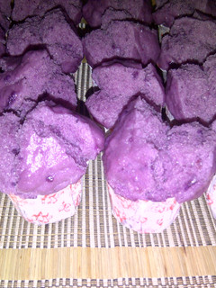 Foto resep Bolu kukus ubi ungu mekar