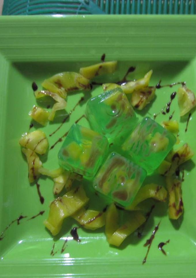 Foto resep Jackfruit Melon Jelly Powder