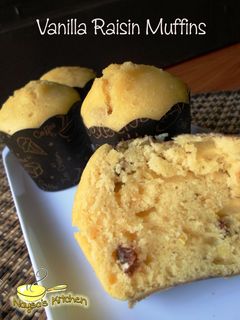 Foto resep Vanilla Raisin Muffins
