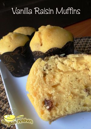 Foto resep Vanilla Raisin Muffins