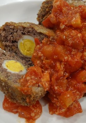 Foto resep Scotch Egg - Daging goreng dengan telur