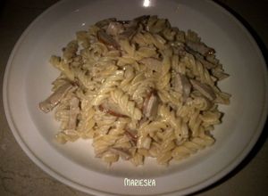 Foto resep Fusilli with sausages
