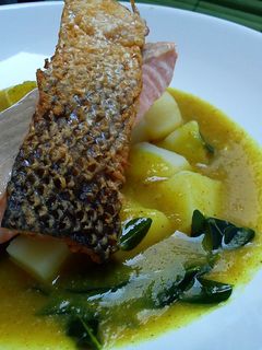 Foto resep Salmon Kukus Saus Kari