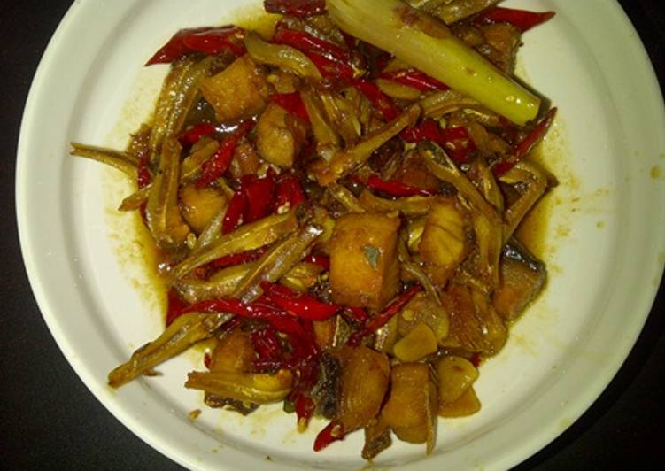 Ikan Asin Gabus Pedas Manis