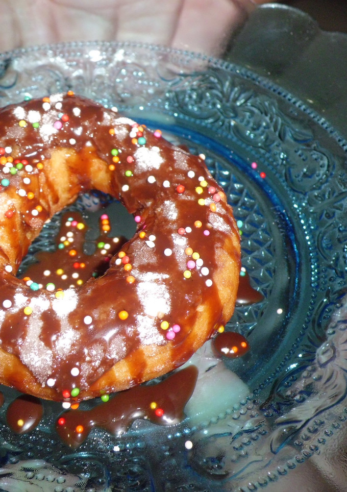 Foto resep donat coklat