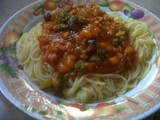 Spaghetti Saos Vegetarian