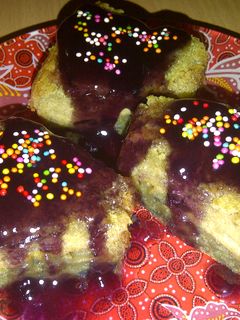 Foto resep CHIFFON UBI UNGU VLA BLUEBERRY