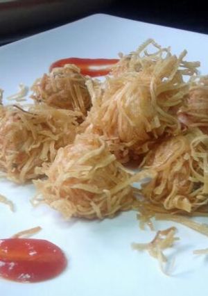 Foto resep Bola Udang Ayam Keriting