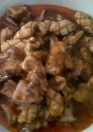 Foto resep Cumi mentega asam manis