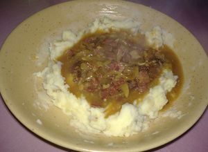 Foto resep Mashed Potato with Beef Bacon