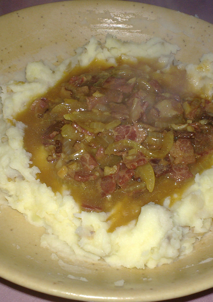 Foto resep Mashed Potato with Beef Bacon