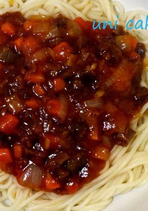 Foto resep Spaghetti Saus Wortel