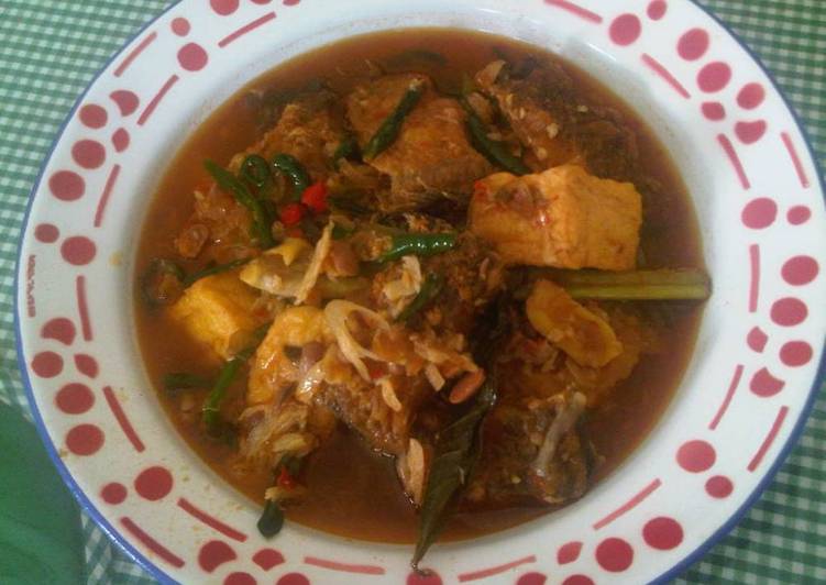 Proses memasak Tauco Ikan Pari yang Lezat
