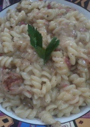 Foto resep Fusili Cream Aglio Olio ala Anis