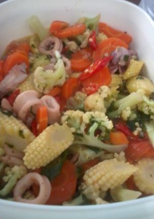 Foto resep capcai seafood