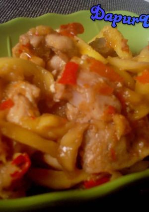 Foto resep Ayam Tumis Mangga Muda