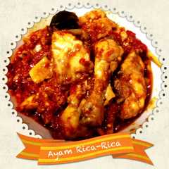 A picture of Ayam Rica-Rica.