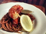 Spicy prawn spaghetti
