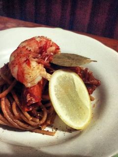 Foto resep Spicy prawn spaghetti