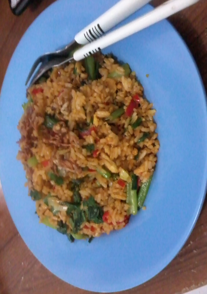 Foto resep nasi goreng sayur