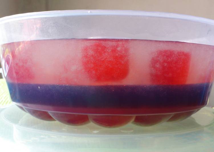 Resep masakan Rainbow Jelly | Langkah Membuat Rainbow Jelly Yang Enak Banget