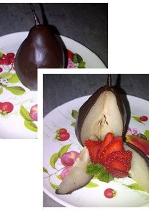 Foto resep MANISAN PIR BERBALUT COKELAT