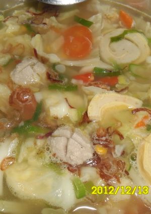 Foto resep sop bakso lengkap