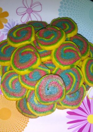 Foto resep Kue kering rainbow