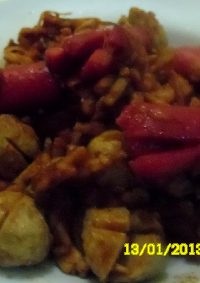 Foto resep sosis kering tempe