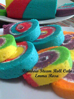 Foto resep Rainbow Steam Roll Cake