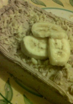 Foto resep choco banana cheese cake