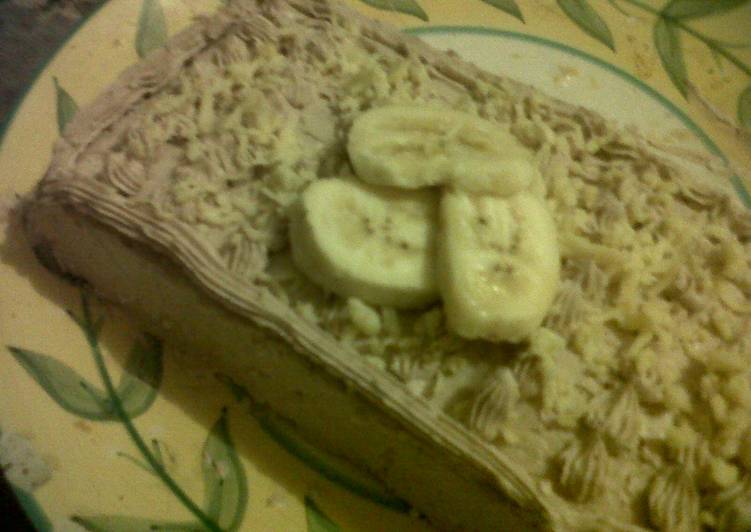 Resep choco banana cheese cake, Lezat Sekali