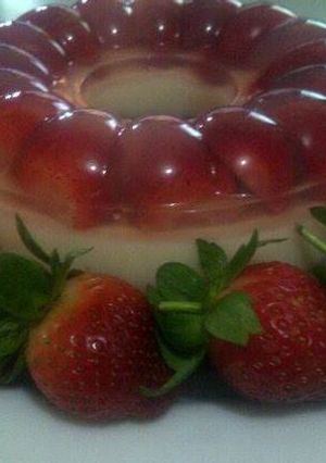 Foto resep Puding Strawberyku ... yummy