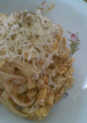 Foto resep Spaghetti saus tuna dan telur