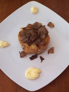 Foto resep Egg Beef Bacon Baguette