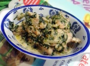 Foto resep ayam saus keju bayam *edisi bocah 1y+