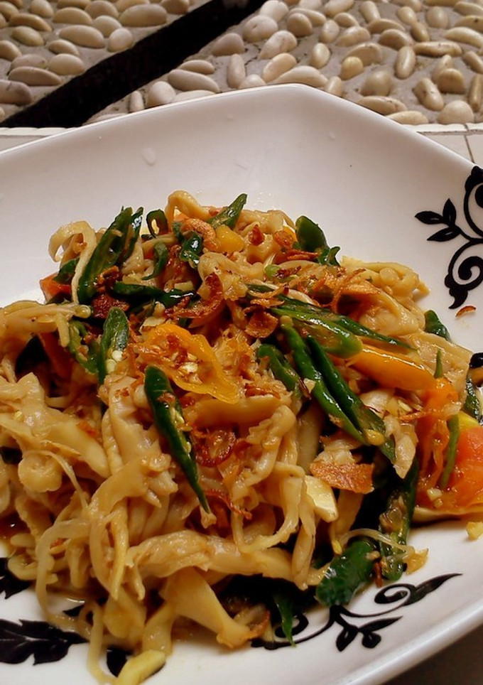 Foto resep Tumis Jamur Lombok Ijo