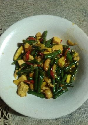 Foto resep Tumis kacang Panjang + jagung muda