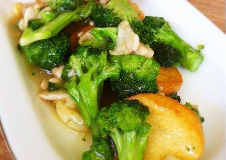 Resep Broccoli Chicken Tofu Anti Gagal