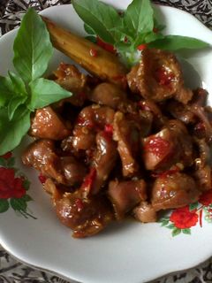 Foto resep Ampela Jantung Ayam Manis Pedas