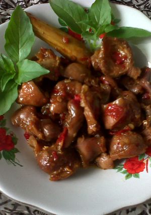 Foto resep Ampela Jantung Ayam Manis Pedas