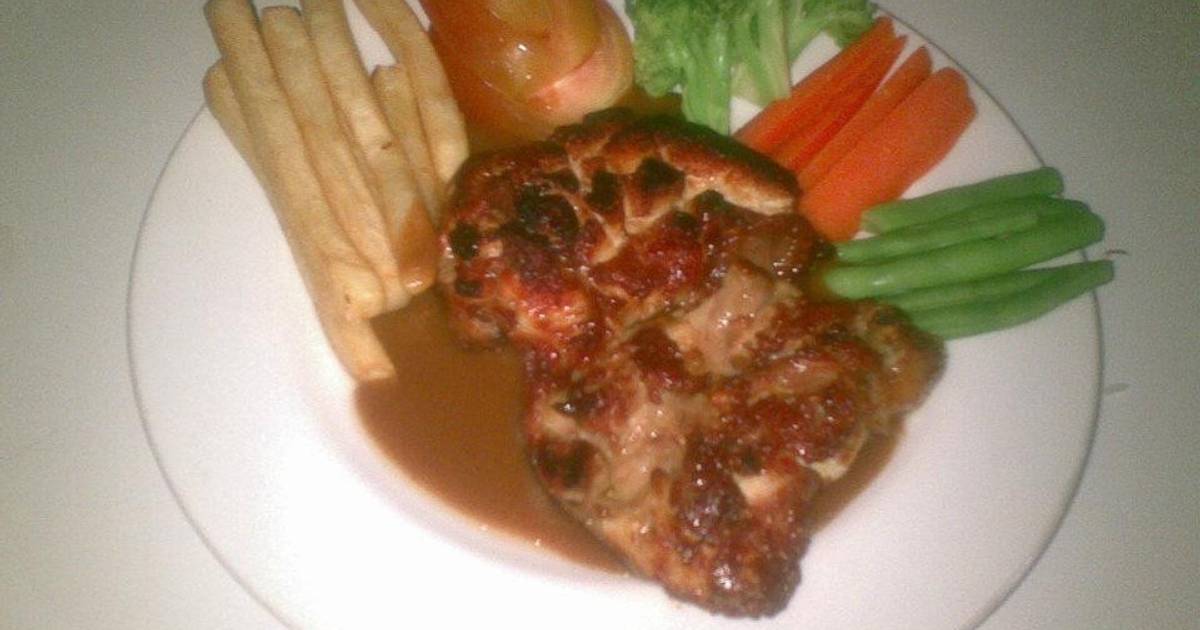 Resep CHICKEN STEAK WITH BBQ SAUCE oleh eka dita agustin Cookpad